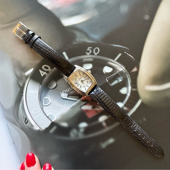 ANNE KLEIN LADIES WATCH W/ INTERCHANGEABLE BANDS- BLACK/PINK/WHITE & PURPLE - Picture 4 of 11